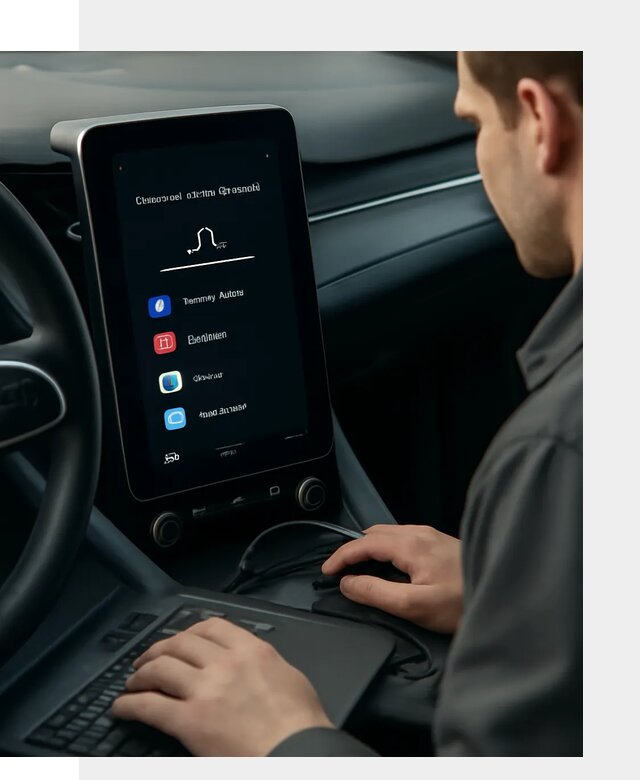 Установка приложений Lynk Co на автомобиль в Полысаеве